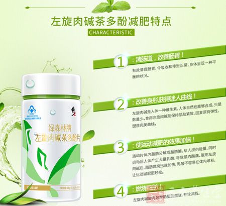 左旋肉碱茶多酚减肥特点