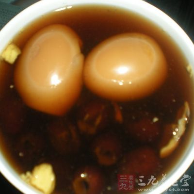 糖水冲鸡蛋补虚止咳