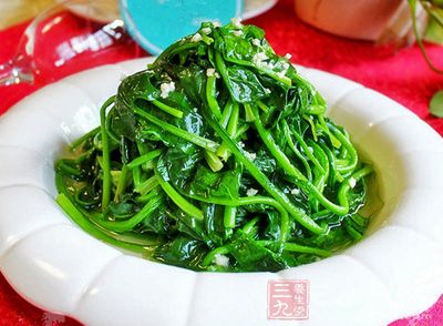 蒜泥菠菜的制作方法