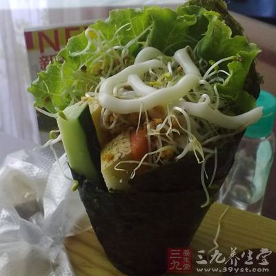 现做现吃的手卷，用料必定要新鲜才行