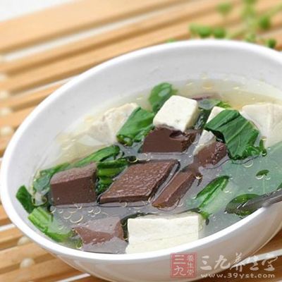 鸭血豆腐汤