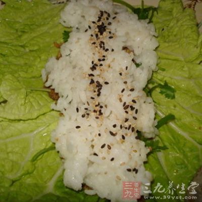 白菜包飯的制作方法