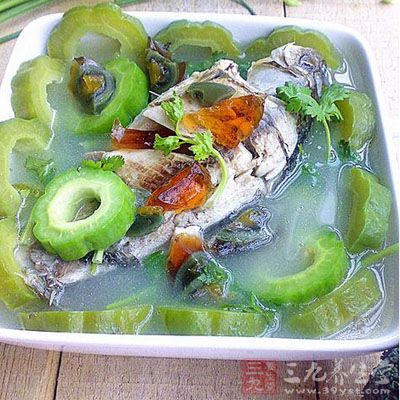 苦瓜皮蛋鯽魚湯