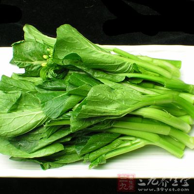 原料：菜心100克