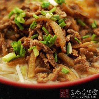 榨菜肉丝面