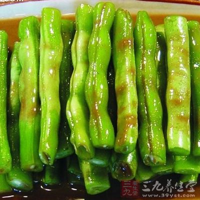 麻酱豆角的制作方法