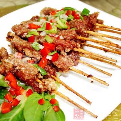 孜然羊肉串的制作方法