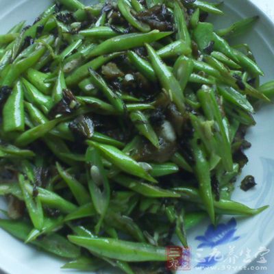 渣酸菜炒四季豆