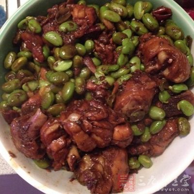 毛豆烧鸡制作步骤