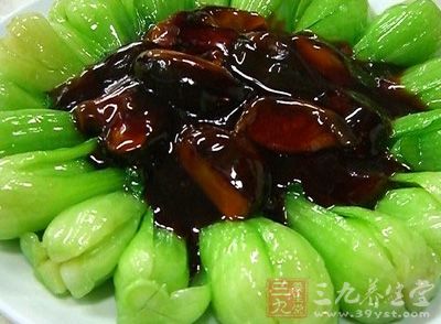 香菇油菜的制作方法