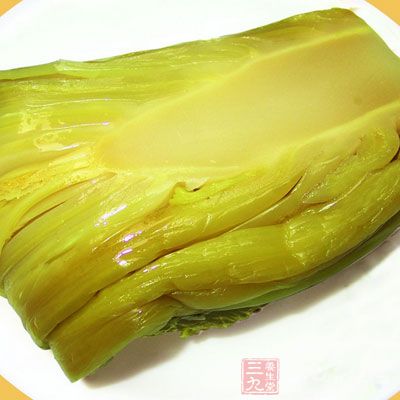 忌食用咸菜