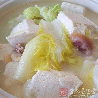 白菜豆腐湯