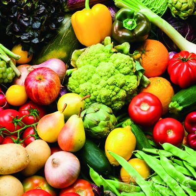 蔬菜、水果、谷物和肉类要搭配均衡