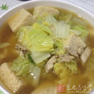 白菜炖冻豆腐