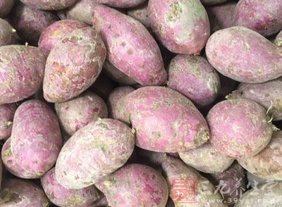 紫薯中含有大量的纤维素