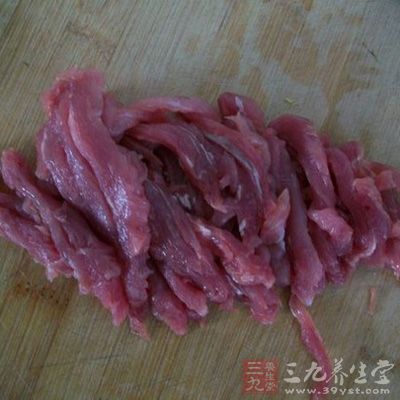 猪里脊肉片片切丝