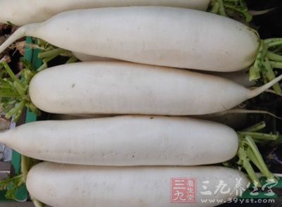 白萝卜有消食解气的作用