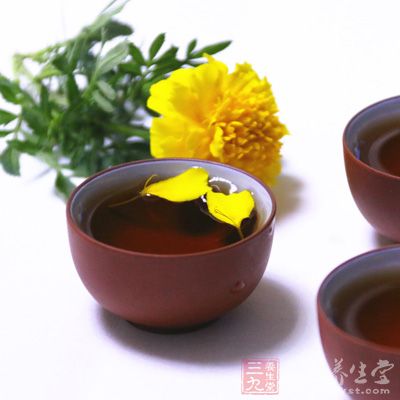 薄荷菊花茶可清热解毒、缓解疲劳作用