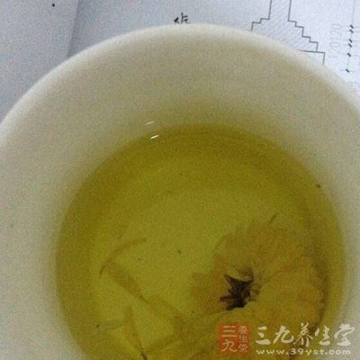 提神健身的蜂蜜菊花茶