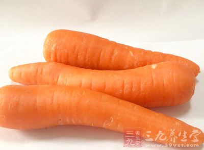 胡萝卜含有丰富的维生素A