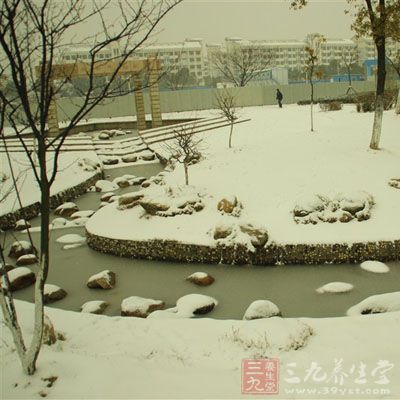 因雪吸收空气的水分