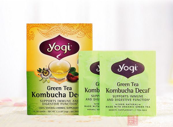 美国Yogi Tea脱咖啡因红茶菌绿茶