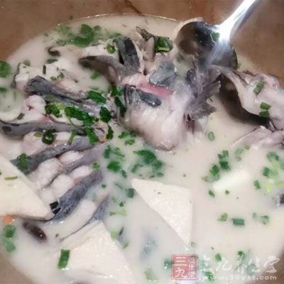 魚湯要特別小心以防有魚骨