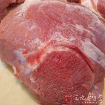 洗干凈的豬瘦肉