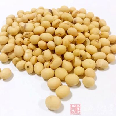 黄豆100克, 米适量,芝麻粉10克，盐适量