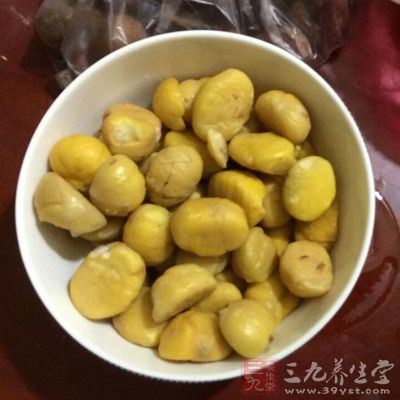 栗子性温，味甘