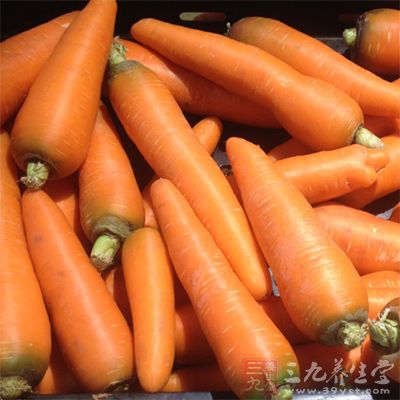 胡萝卜含有丰富的维生素A原