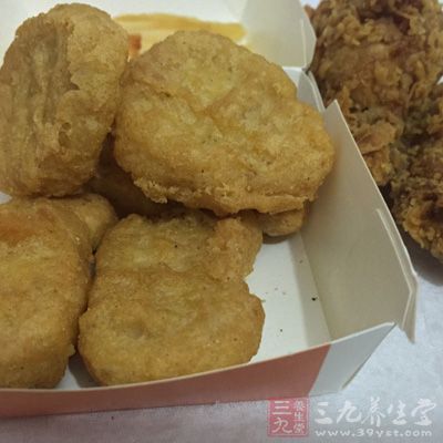 油炸類食譜含有大量脂肪，不易被腸道吸收