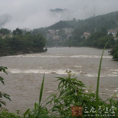 微风、有蒙蒙细雨的天气