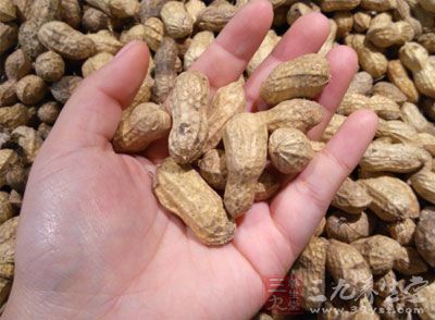 花生中含有丰富的脂肪、卵磷脂、维生素A、维生素B