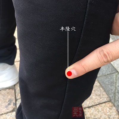 針刺豐隆穴可通調(diào)脾胃氣機(jī)