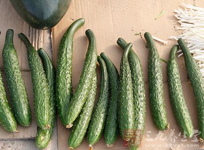 黄瓜有清热、解渴、利水、消肿之功效 黄瓜有清热、解渴、利水、消肿之功效