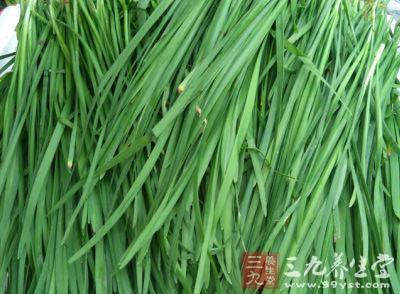 将鲜韭菜切成3厘米长的段,备用 将鲜韭菜切成3厘米长的段,备用