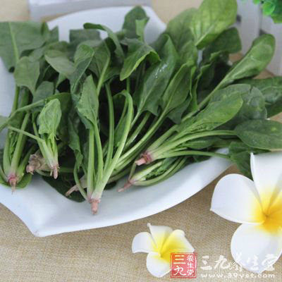 菠菜含有丰富的维生素和膳食纤维