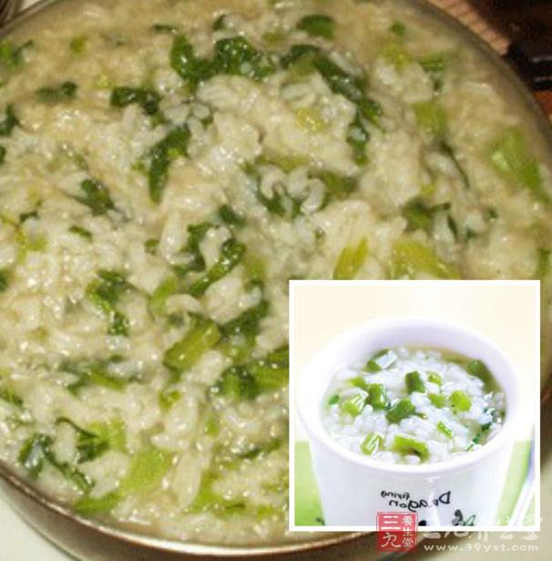 日光皮炎食疗方之空心菜粥.