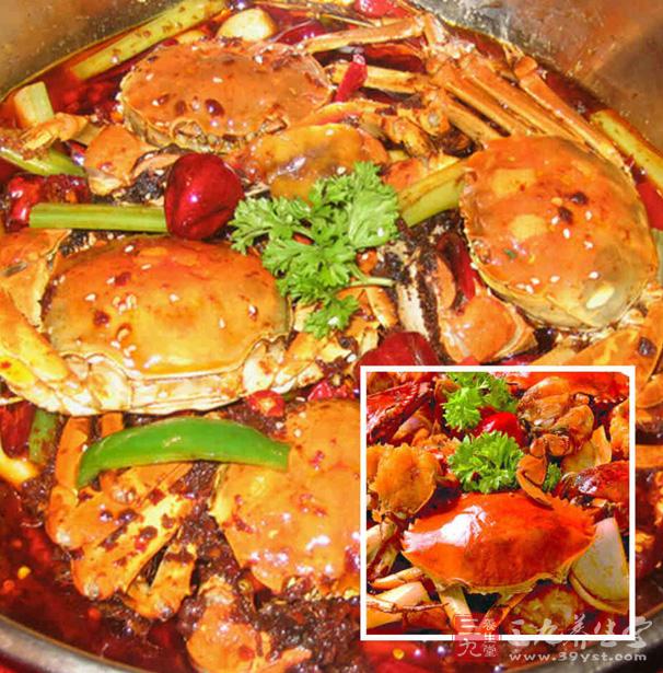 麻辣砂锅螃蟹