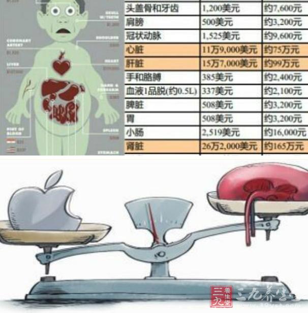 "人体器官报价表"走红 全城卖肾且活且珍惜