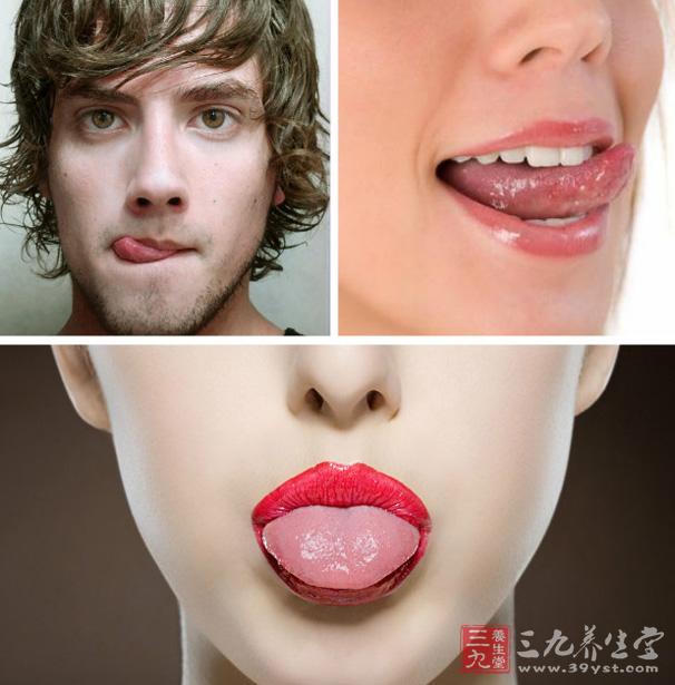 我们伸出自己的舌头舔自己的手