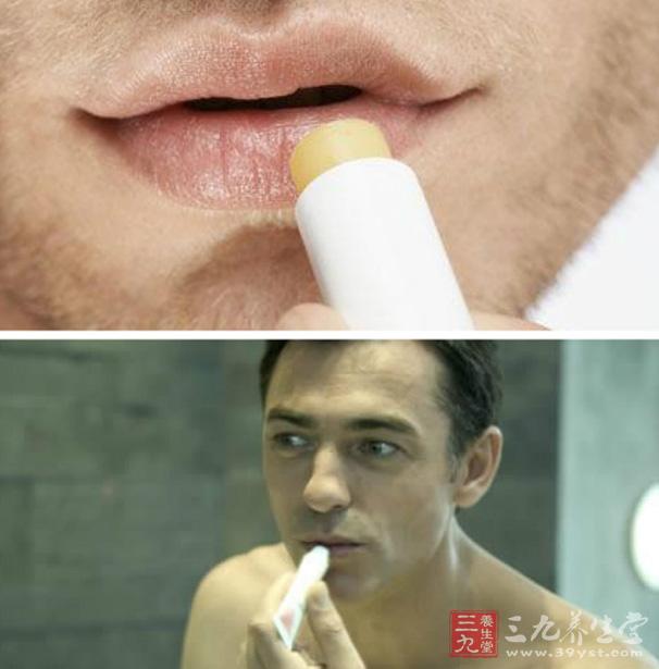 唇部护理 干燥季男人也要保护嘴唇