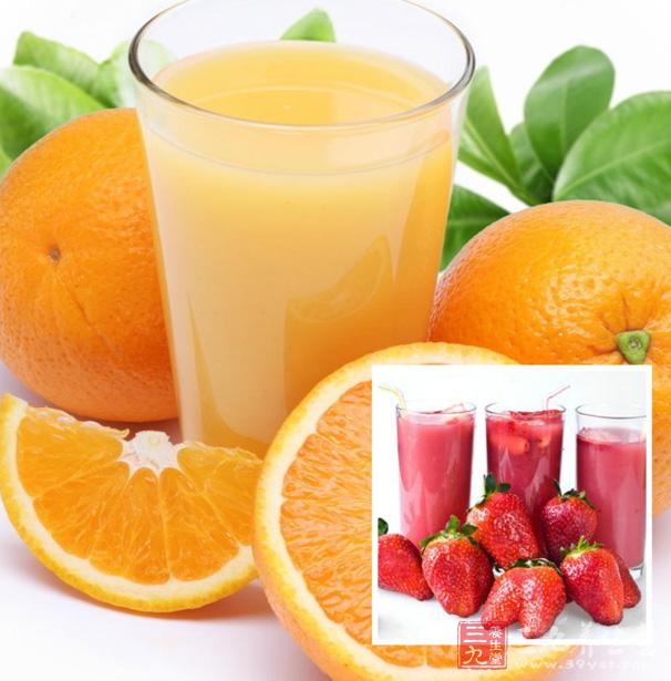 vc类美白食材按照自己喜好打成果汁食用