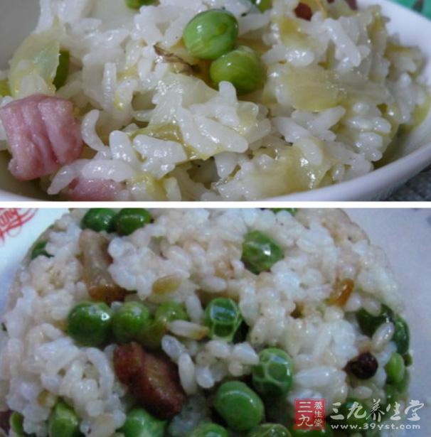 眼皮跳饮食方法之豌豆菜饭.