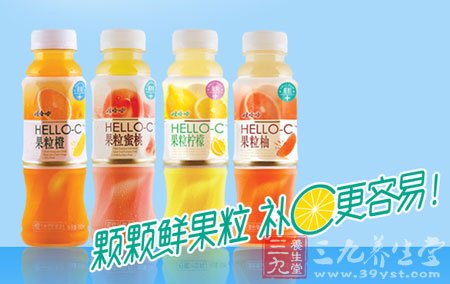 嚼起来更不一样…… 娃哈哈hello-c,精选维c含量丰富的橙