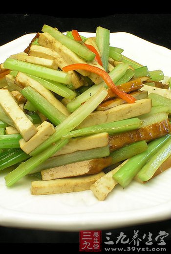 四大方法学芹菜炒香干