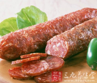 美味菜式糖炒腊肠