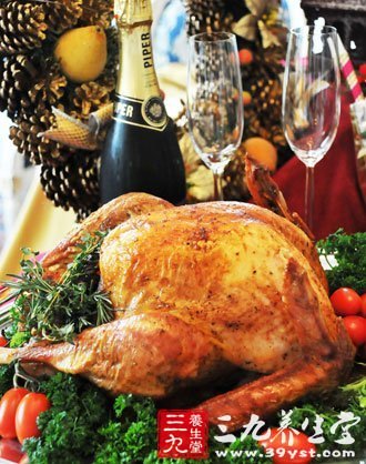 美国人吃火鸡时多数是焖烤