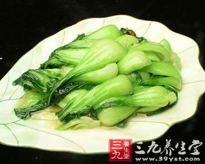 海米炒油菜改善面色虚胖